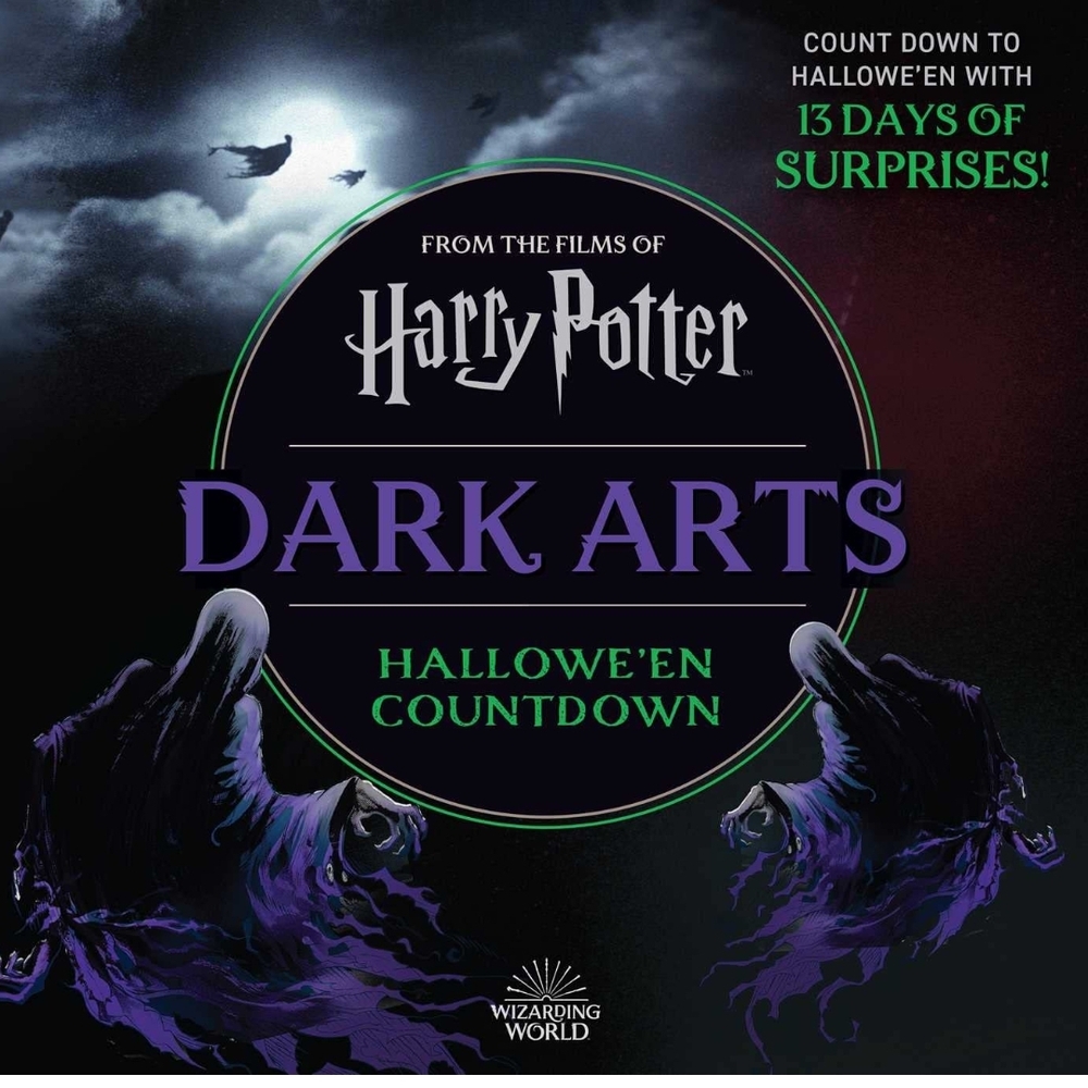 Warner Bros. Harry Potter Dark Arts Halloween Countdown Book - Black and Purple